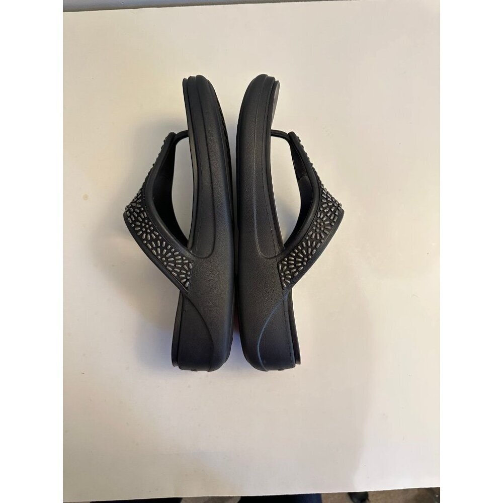 Crocs Monterey Diamnante Wedge Flipop Platform Sandal Size 10 - Picture 9 of 9